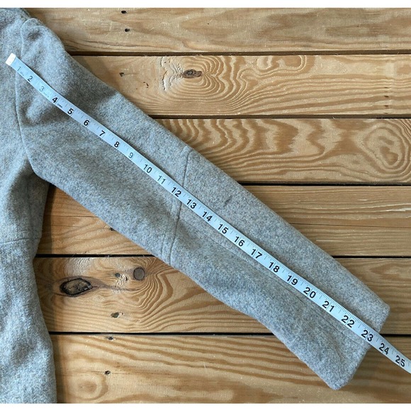 MONTANACO Natural Tan Button Up Pea Coat Small - Picture 9 of 11